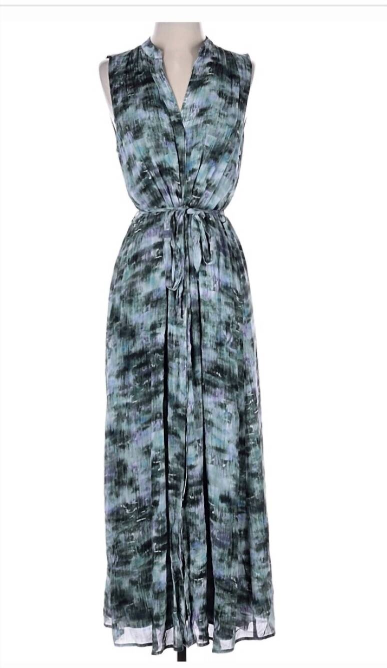 NEW BELLA DAHL women's button-down maxi dress in garden camo